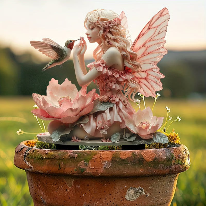EcoGardenMart™ Bohemian Fairy Flower Pot Decoration