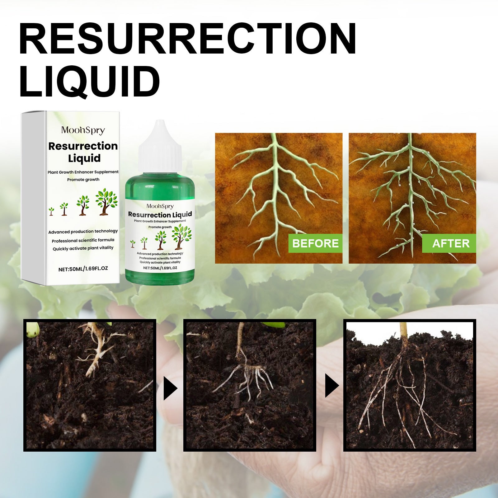 ECOGARDENMART Moonspry™ Plant Resurrection Liquid [2+1 FREE]