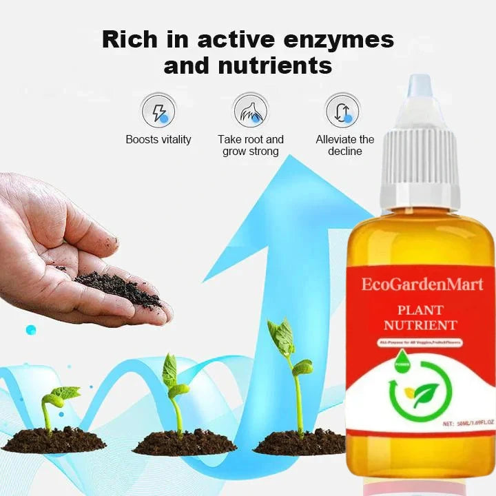 ECOGARDENMART™ Plant Nutrient Solution – Powerful, Eco-Friendly Formula to Revive Plants in Just 7 Days! [2+1 FREE]