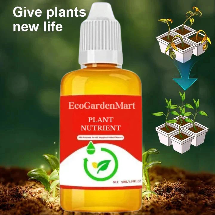 ECOGARDENMART™ Plant Nutrient Solution – Powerful, Eco-Friendly Formula to Revive Plants in Just 7 Days! [2+1 FREE]