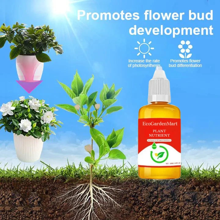 ECOGARDENMART™ Plant Nutrient Solution – Powerful, Eco-Friendly Formula to Revive Plants in Just 7 Days! [2+1 FREE]