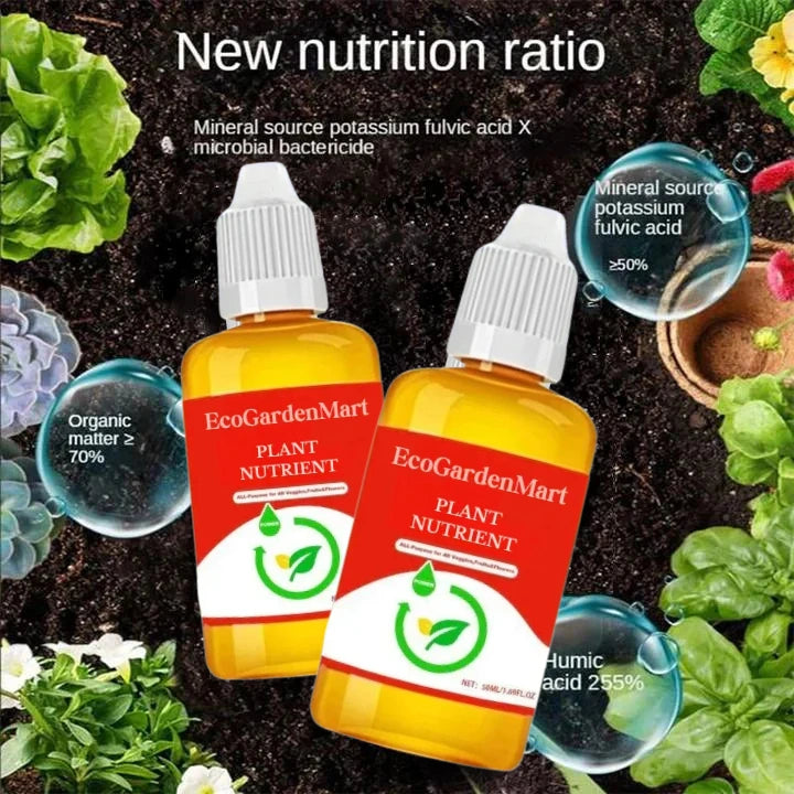 ECOGARDENMART™ Plant Nutrient Solution – Powerful, Eco-Friendly Formula to Revive Plants in Just 7 Days! [2+1 FREE]
