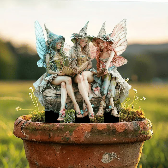 EcoGardenMart™ Bohemian Fairy Flower Pot Decoration
