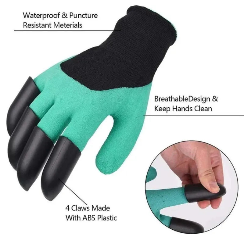 Universal Waterproof Gardening Gloves with Claws for Digging, Planting & Weeding!!