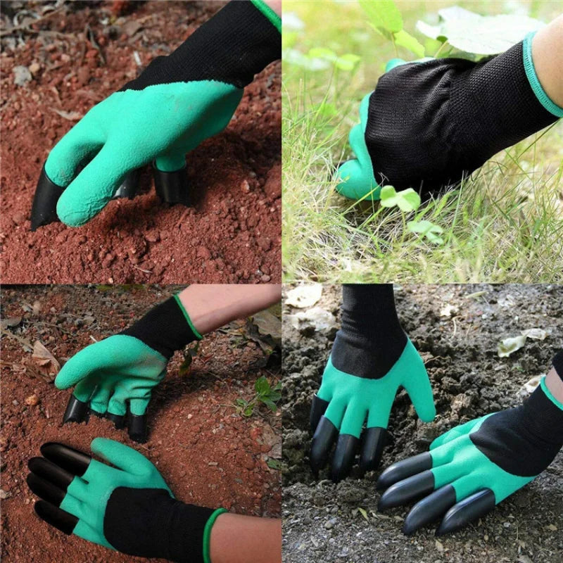 Universal Waterproof Gardening Gloves with Claws for Digging, Planting & Weeding!!